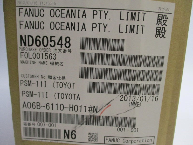FANUC A06B-6110-H011#N NSMP