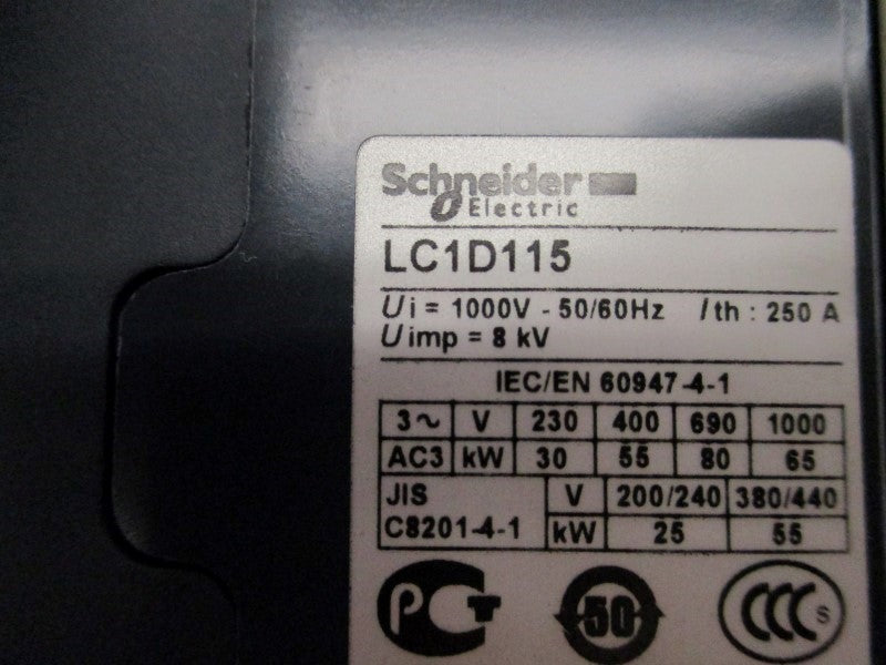 SCHNEIDER ELECTRIC LC1D115P7 230V NSMP