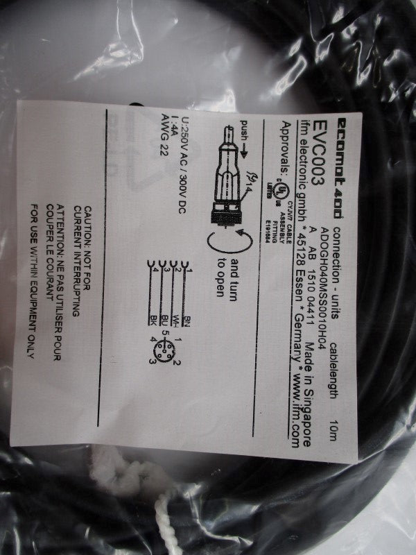 IFM EFECTOR ADOGH040MSS0010H04  EVC003 300VDC 4A NSMP