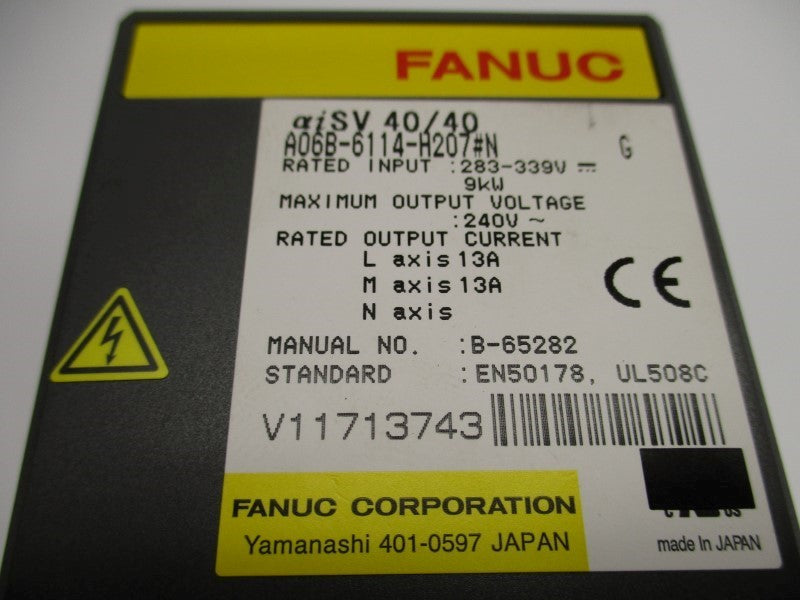 FANUC A06B-6114-H207#N (AS PICTURED) UNMP