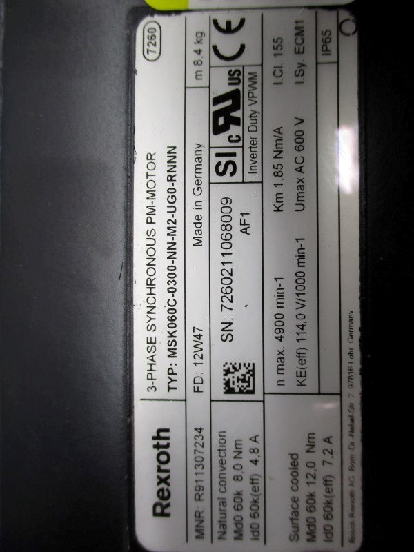 REXROTH MSK060C-0300-NN-M2-UG0-RNNN NSMP