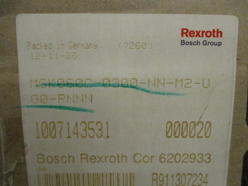 REXROTH MSK060C-0300-NN-M2-UG0-RNNN NSMP