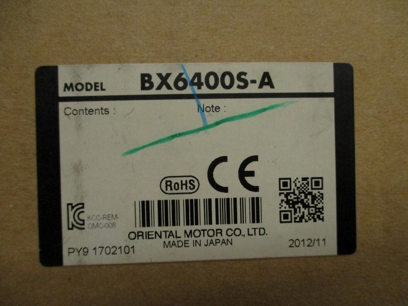 ORIENTAL MOTOR BX6400S-A NSMP