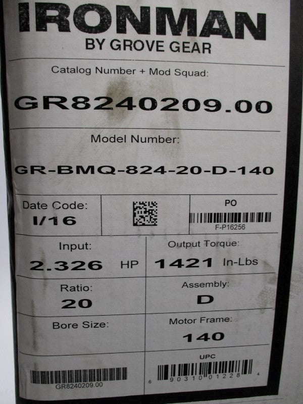 IRONMAN GR8240209.00 GR-BMQ-824-20-D-140 NSMP