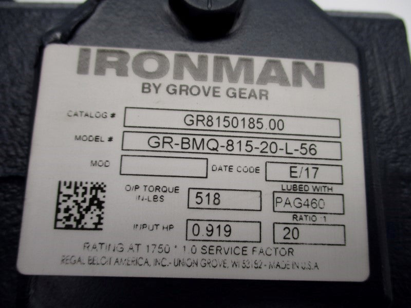 IRONMAN GR8150185.00 GR-BMQ-815-20-L-56 NSMP