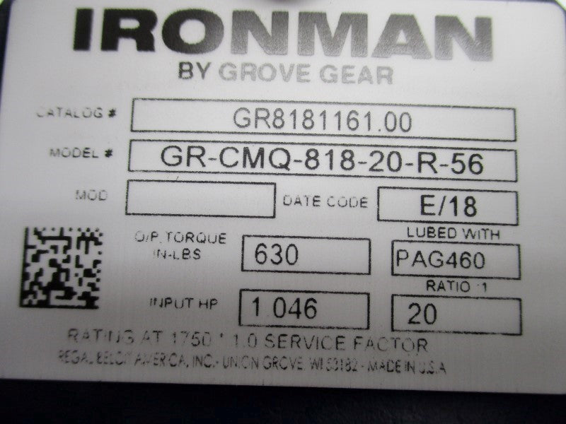 GROVE GEAR GR8181161.00 NSMP