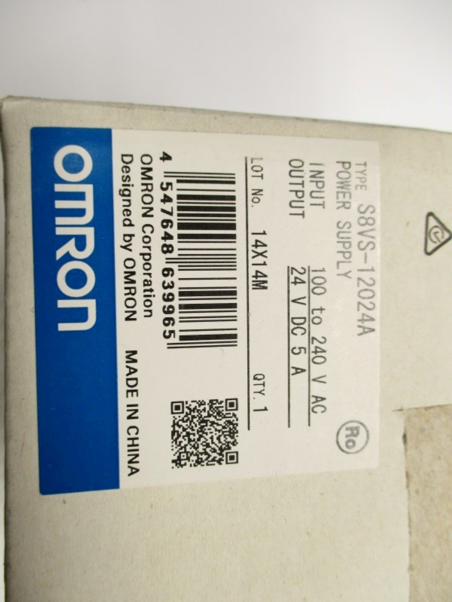 OMRON S8VS-12024A 100-240VAC 1.9A NSMP