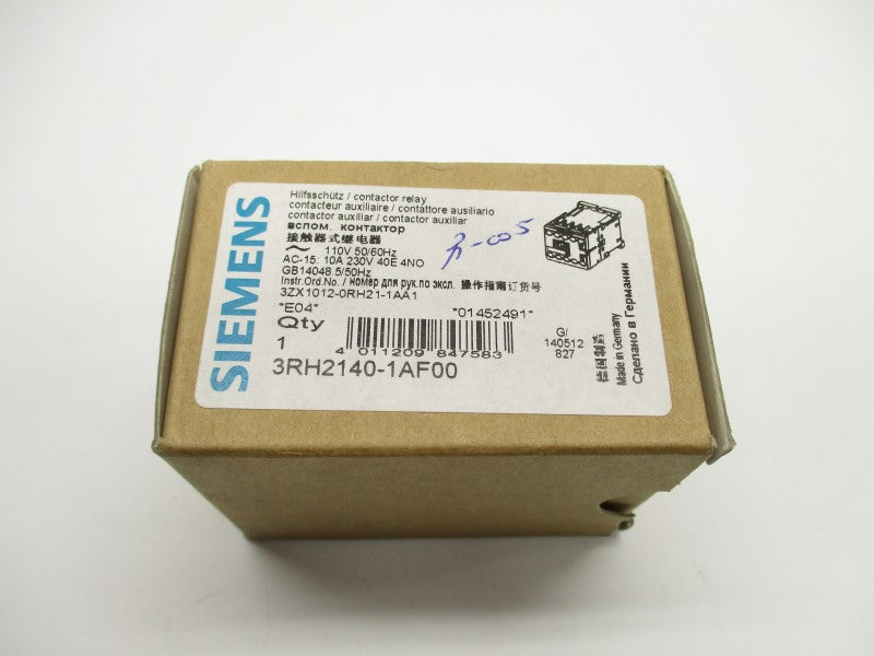 SIEMENS 3RH2140-1AF00 110V NSMP
