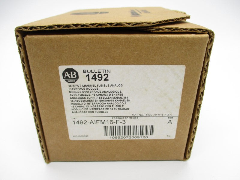 ALLEN BRADLEY 1492-AIFM16-F-3 SER. A NSMP