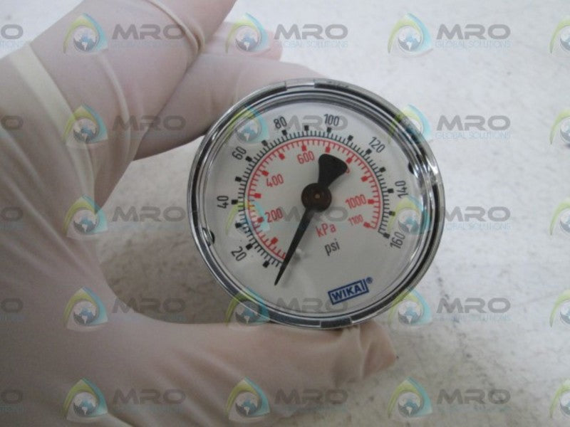 WIKA 9690705 111.12 2" PRESSURE GAUGE 0-160PSI/KPA  NSMP