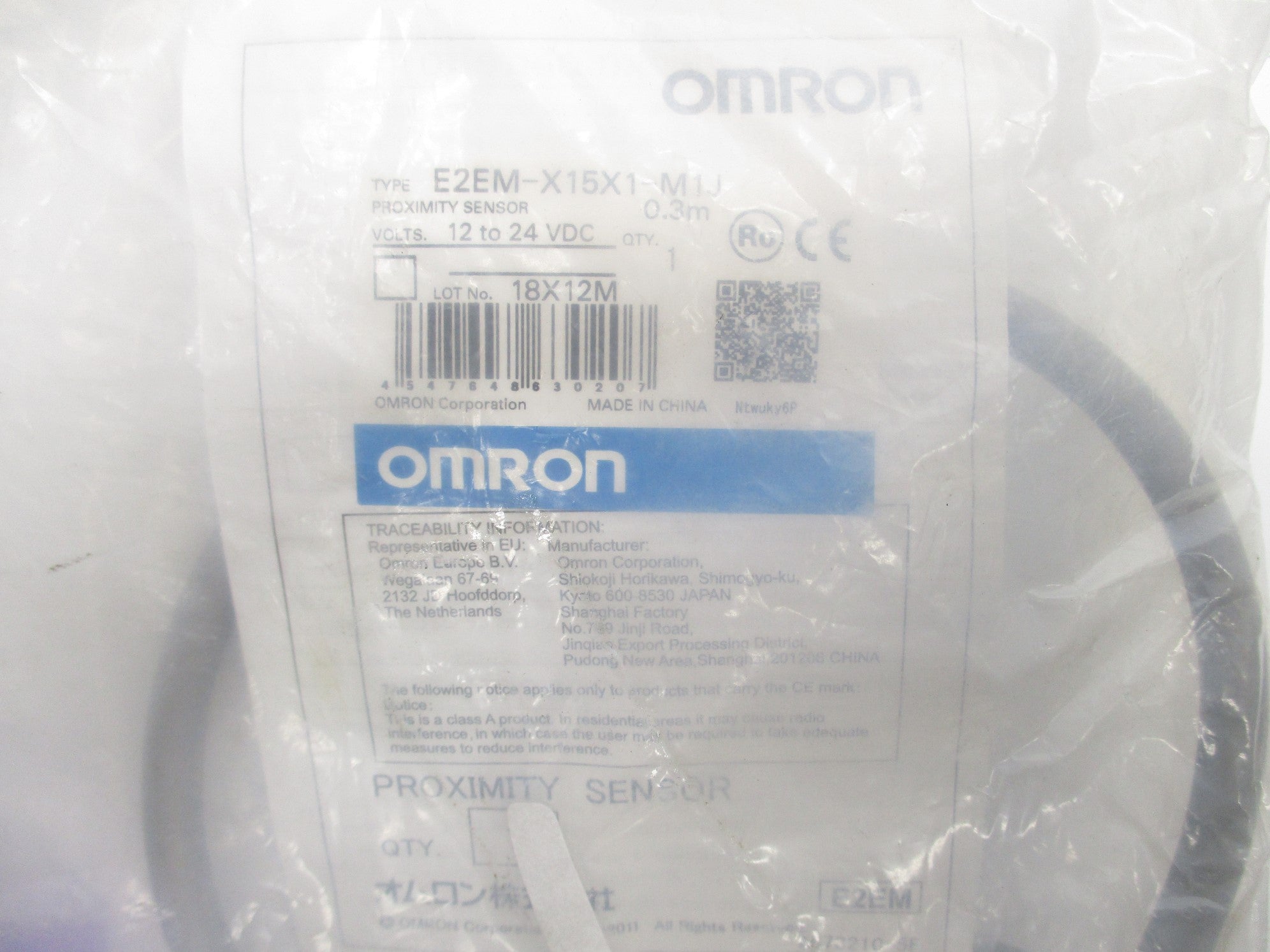 OMRON E2EM-X15X1-M1J NSMP