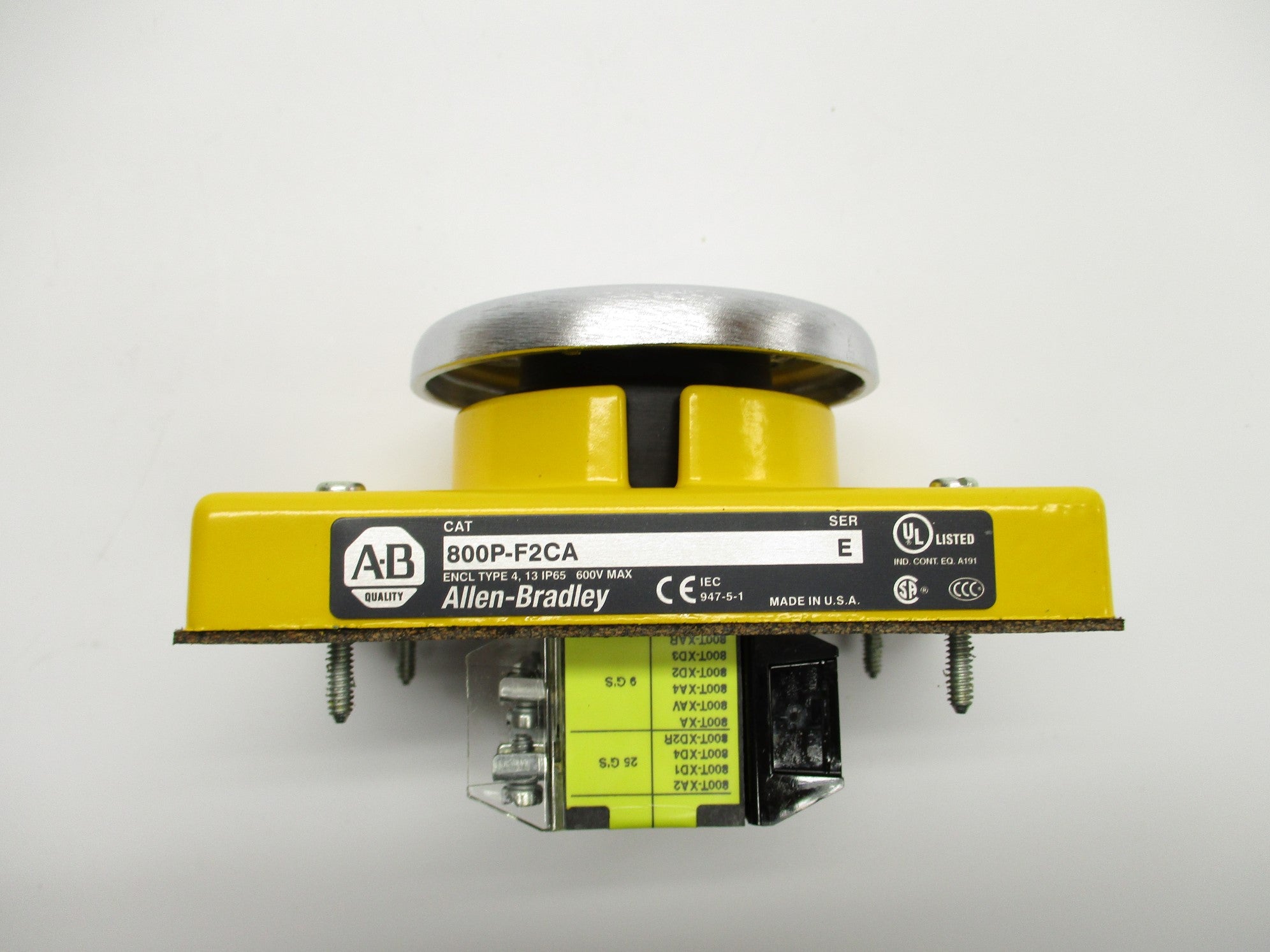 ALLEN BRADLEY 800P-F2CA SER. E NSMP