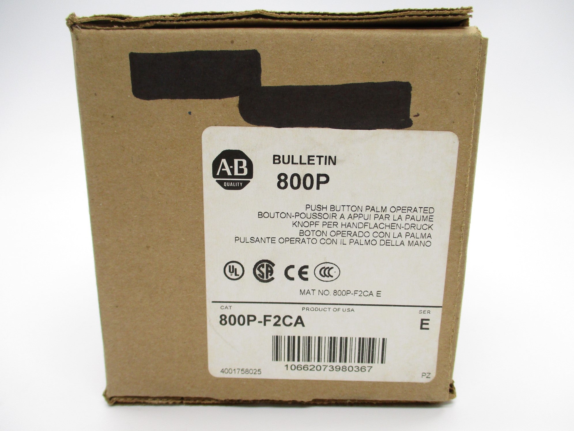 ALLEN BRADLEY 800P-F2CA SER. E NSMP