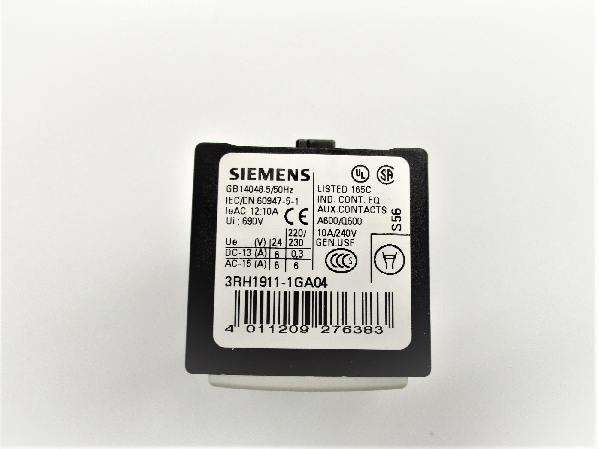 SIEMENS 3RH1911-1GA04 690V 10A NSMP