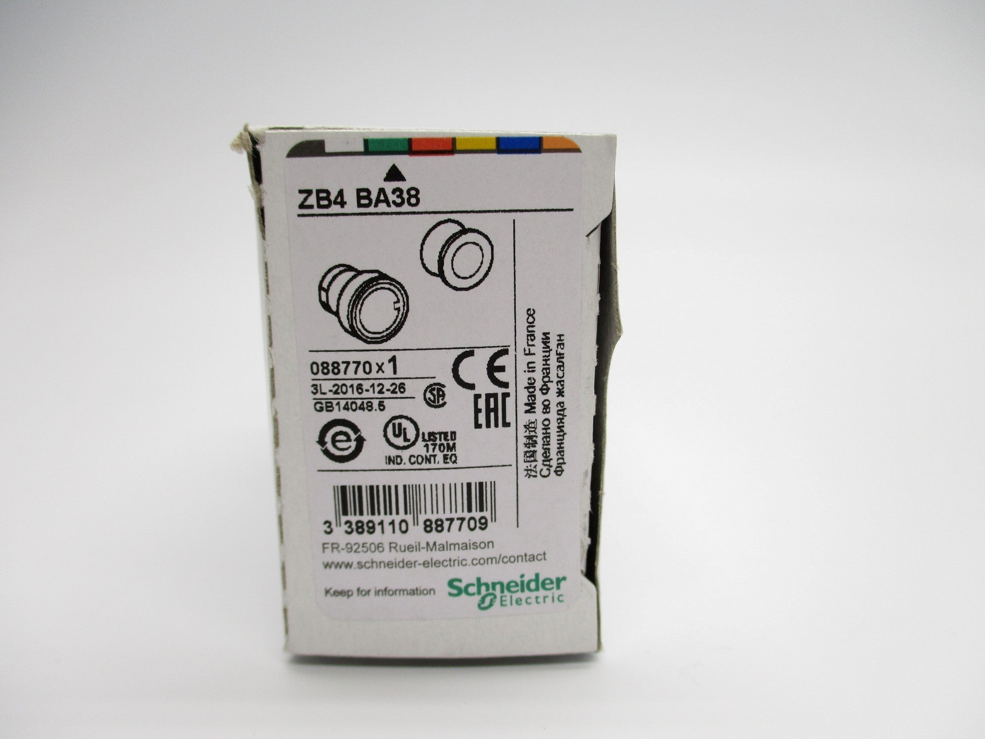 SCHNEIDER ZB4BA38 NSMP