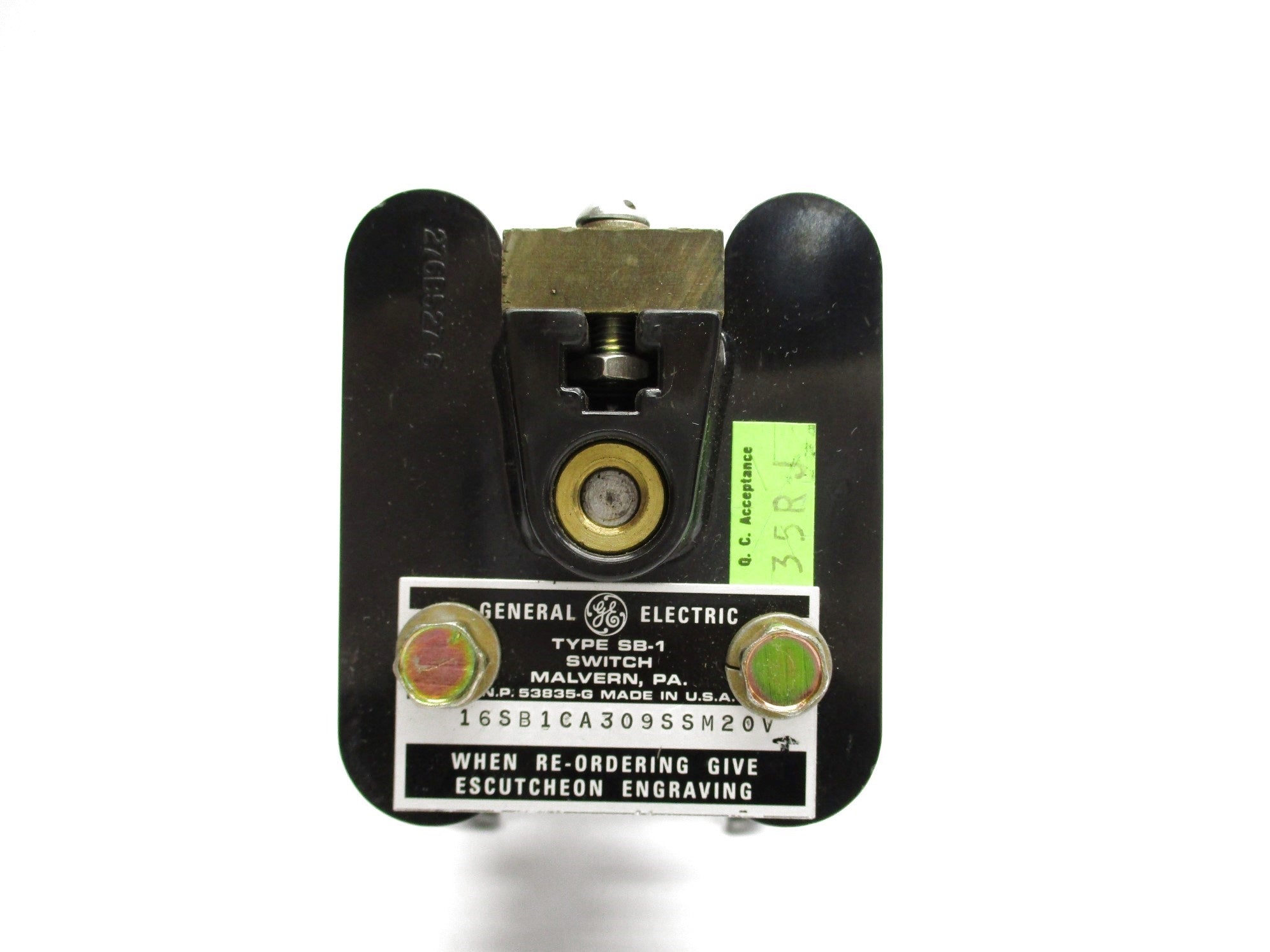 GENERAL ELECTRIC TYPE SB-1 16SB1CA309SSM20V UNMP