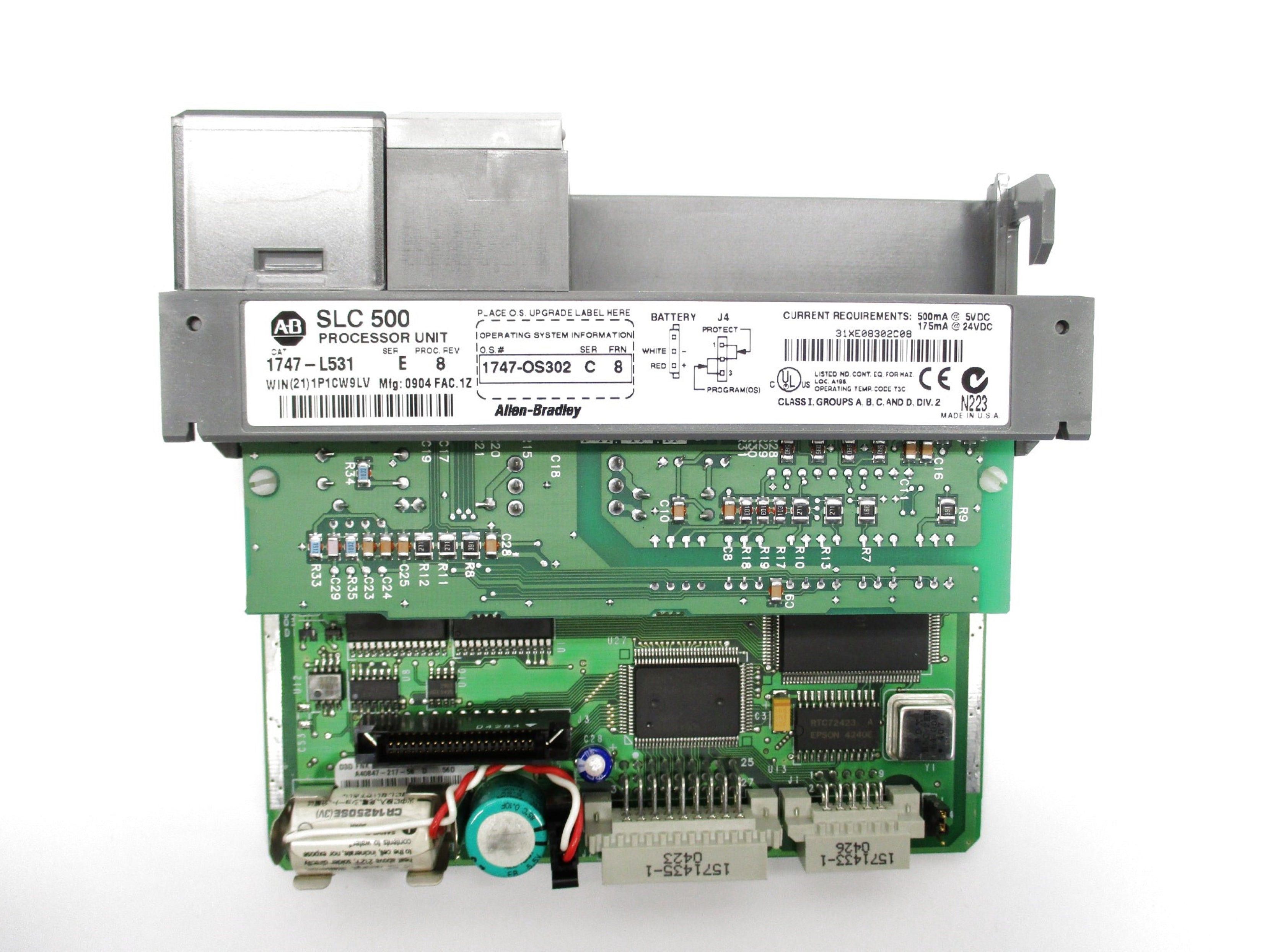 ALLEN BRADLEY 1747-L531 SER. E F/W 8 (NO KEY) (NO COVER) UNMP