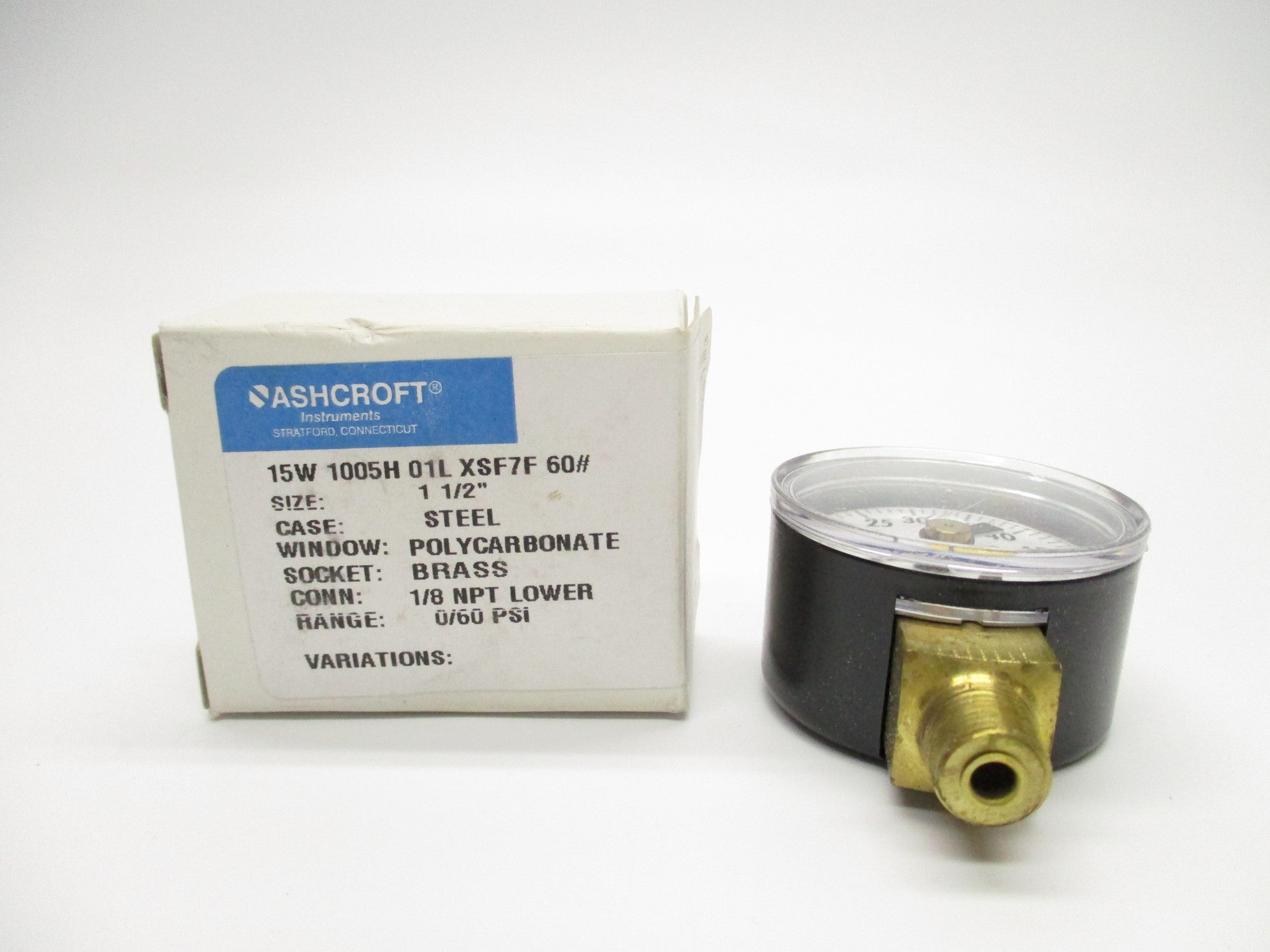 ASHCROFT 15W1005H01LXSF7F60 NSMP