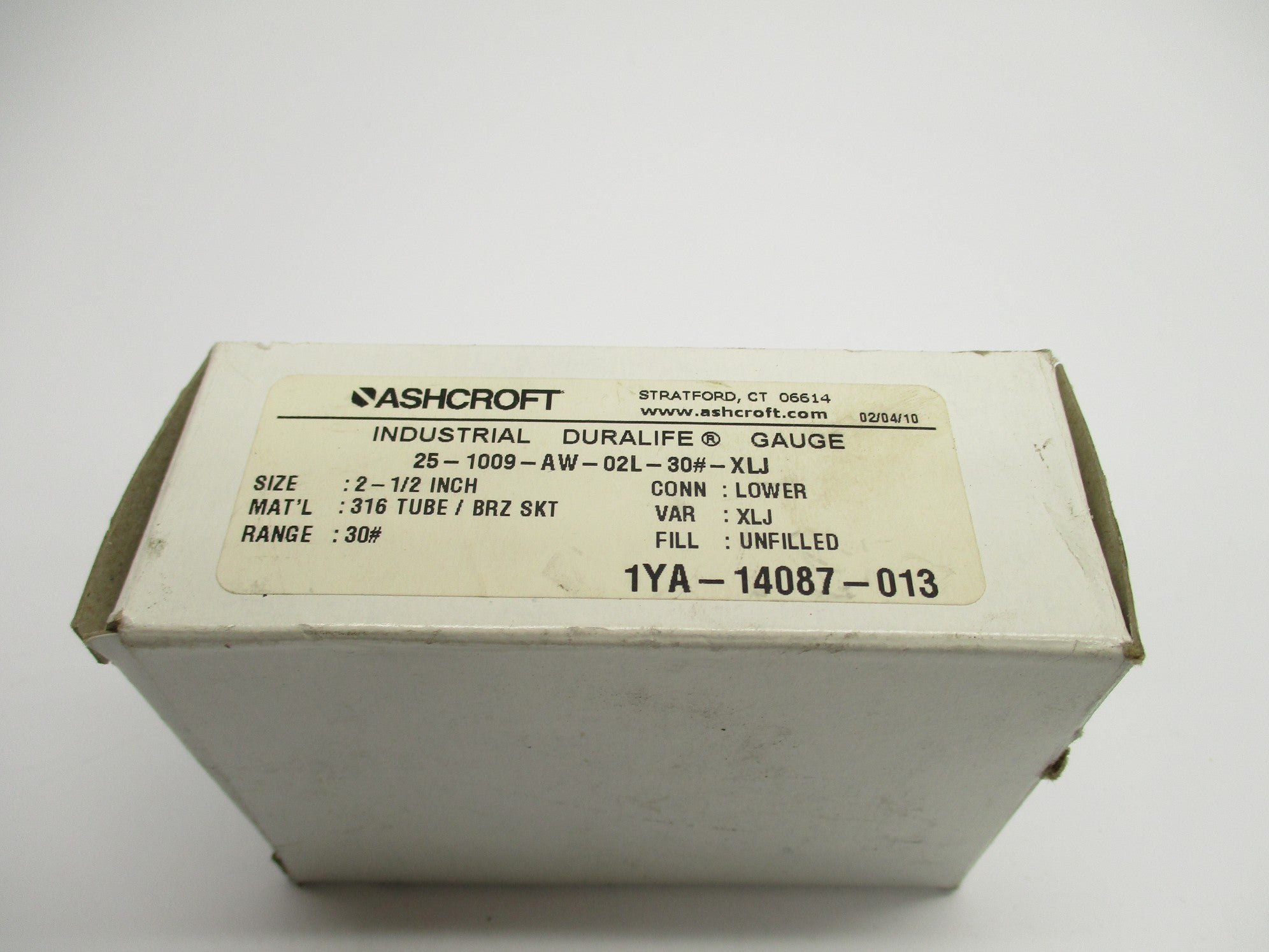 ASHCROFT 25-1009-AW-02L-30-XLJ NSMP