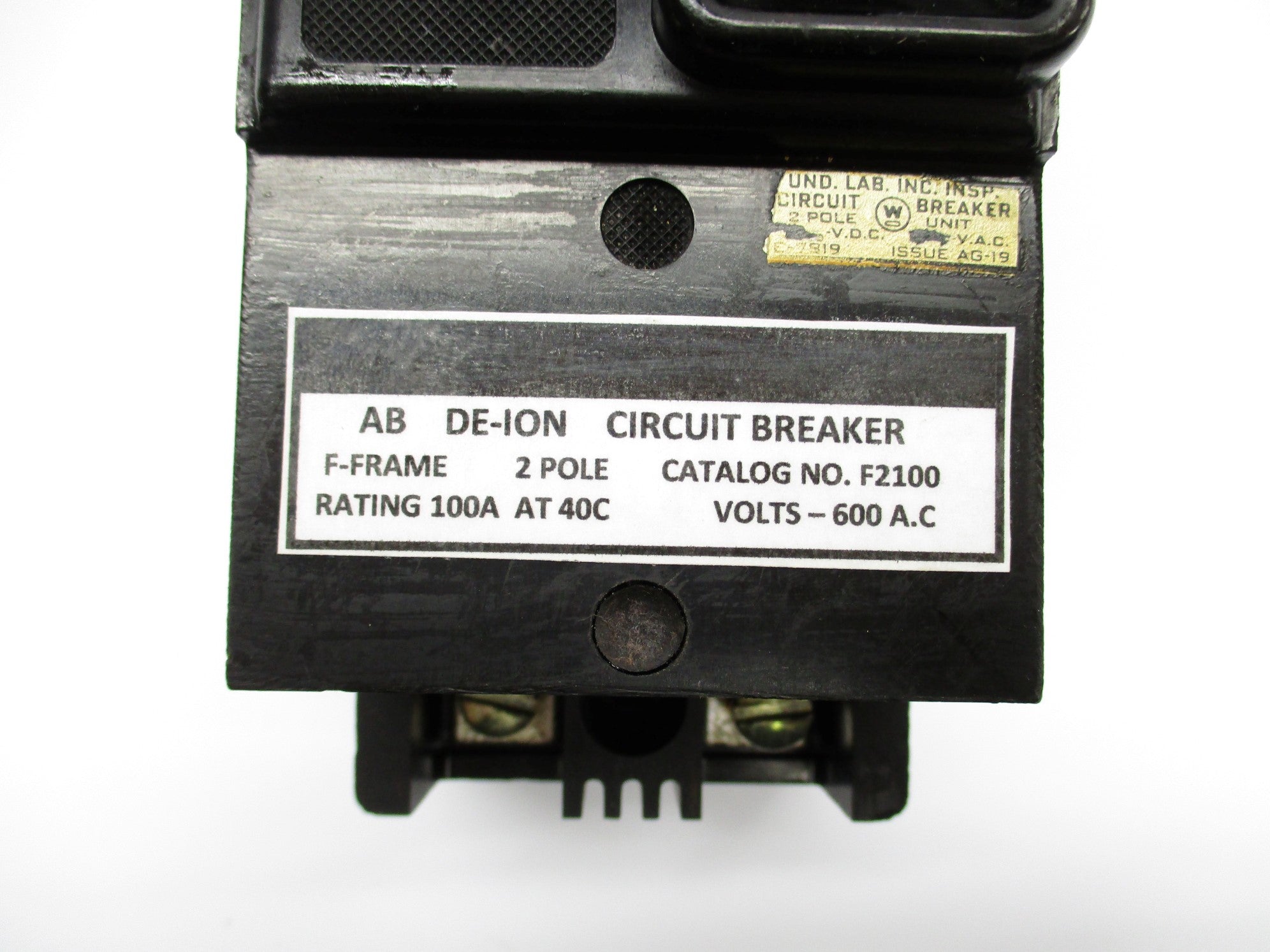 WESTINGHOUSE F2100 100A 600VAC UNMP
