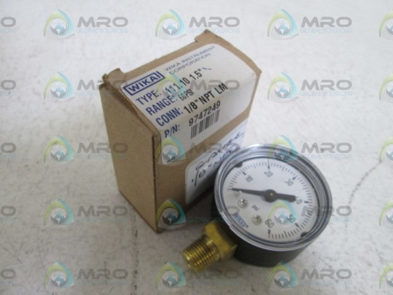 WIKA GAUGE 60PSI 9747249 111.10 1.5" *NEW IN BOX*