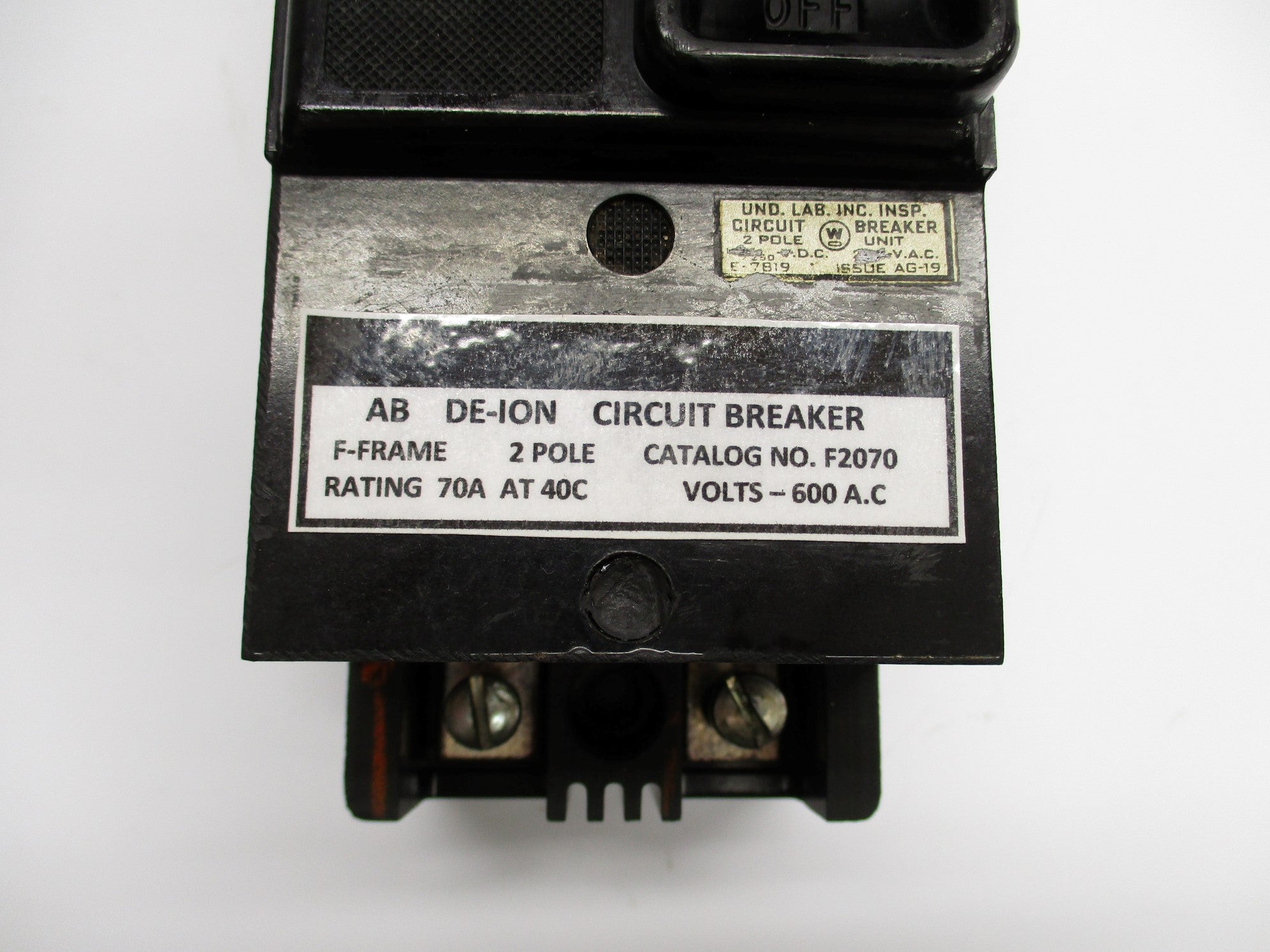 WESTINGHOUSE F2070 70A 600VAC UNMP