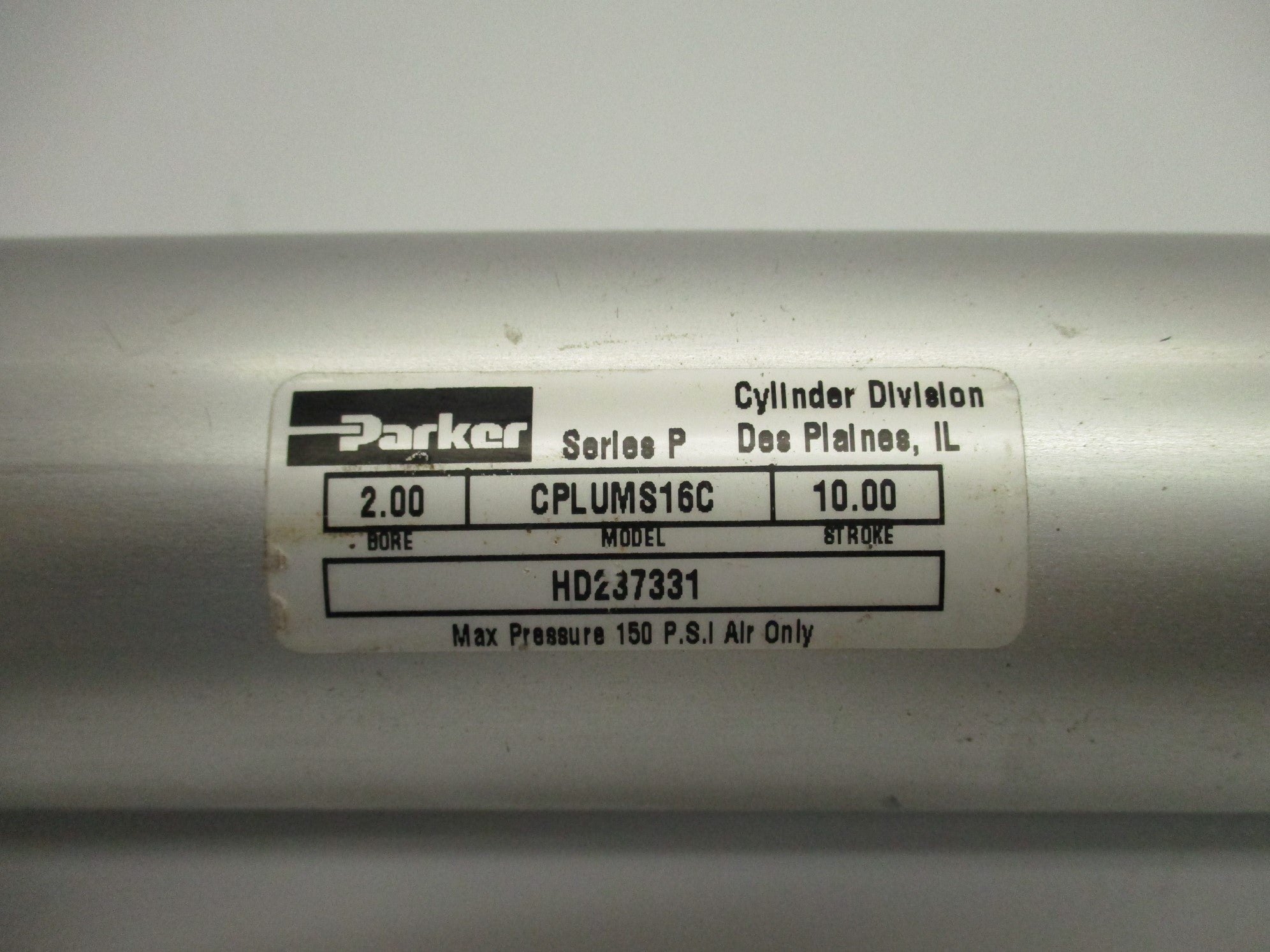 PARKER 2.00CPLUMS16C10.00 UNMP