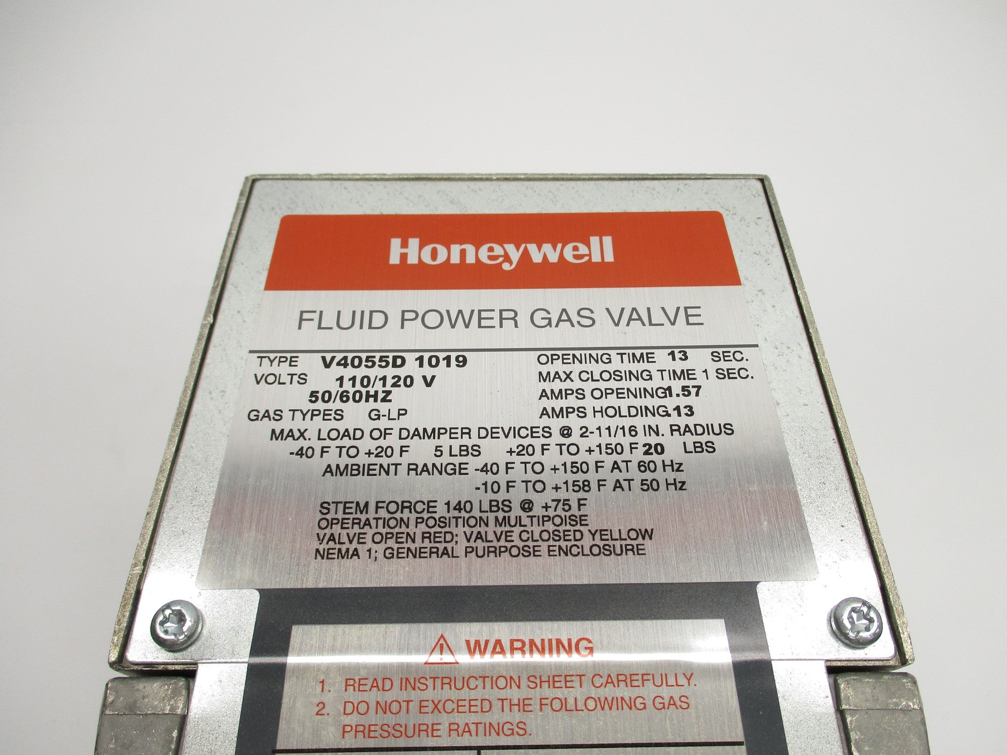 HONEYWELL V4055D1019 NSMP