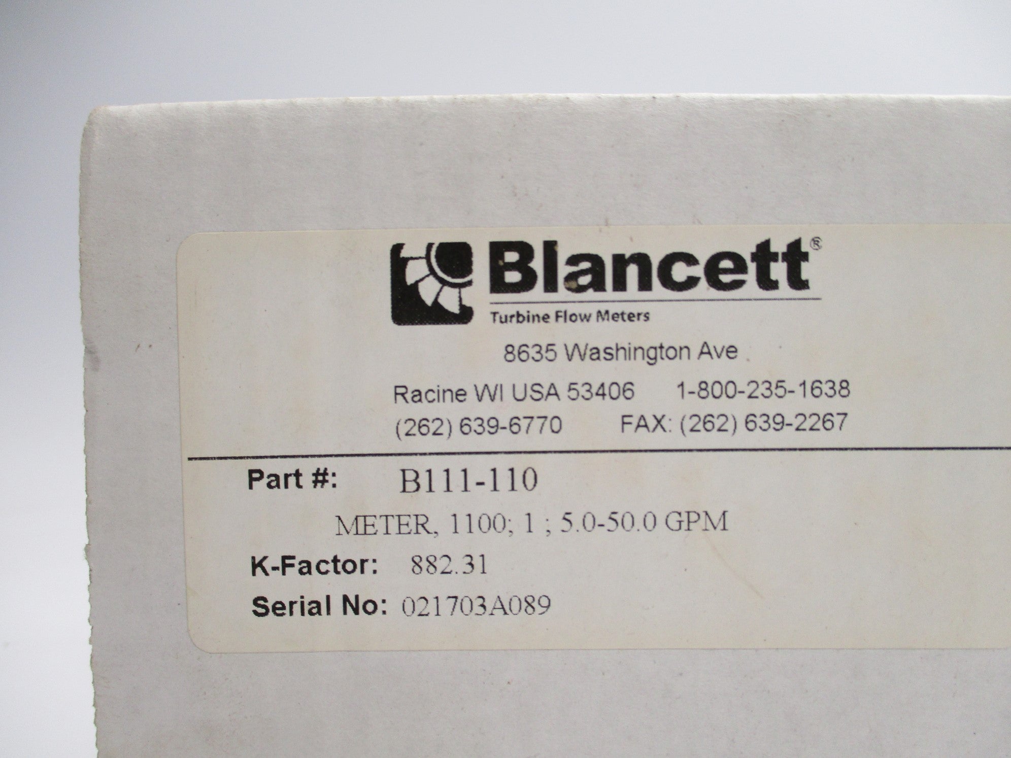 BLANCETT B111-110 NSMP