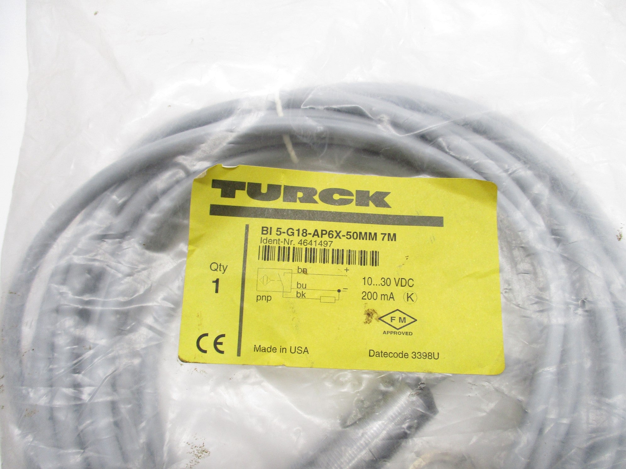 TURCK BI5-G18-AP6X-50MM 7M NSMP
