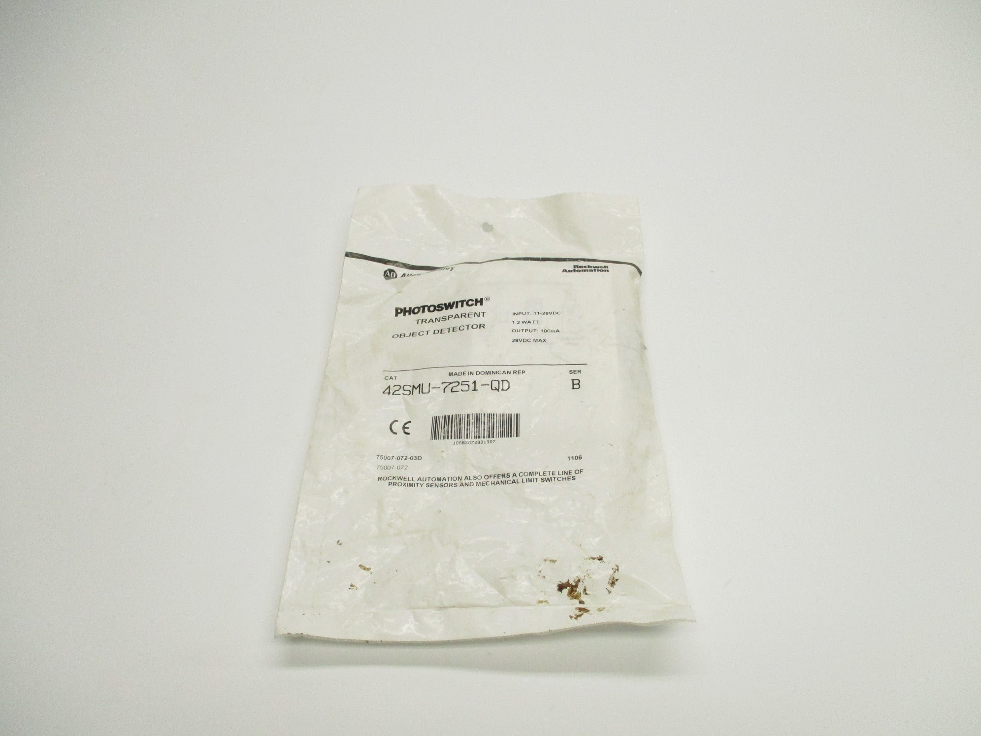 ALLEN BRADLEY 42SMU-7251-QD SER. B NSMP