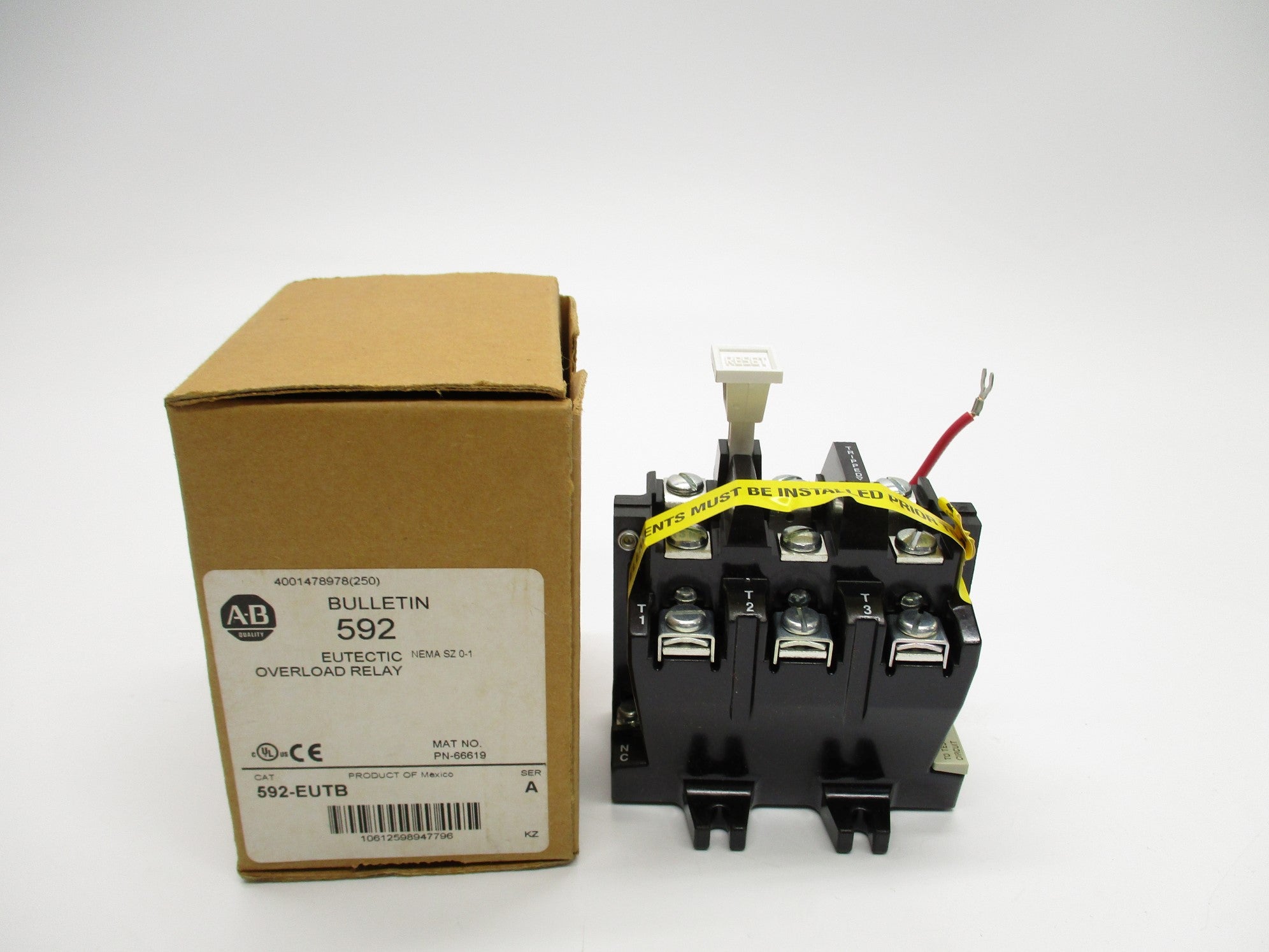 ALLEN BRADLEY 592-EUTB SER. B (BR/WH) NSMP