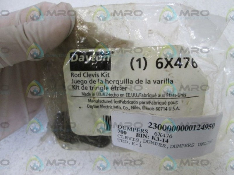 DAYTON ROD CLEVIS KIT 6X476  NSNP IN BAG