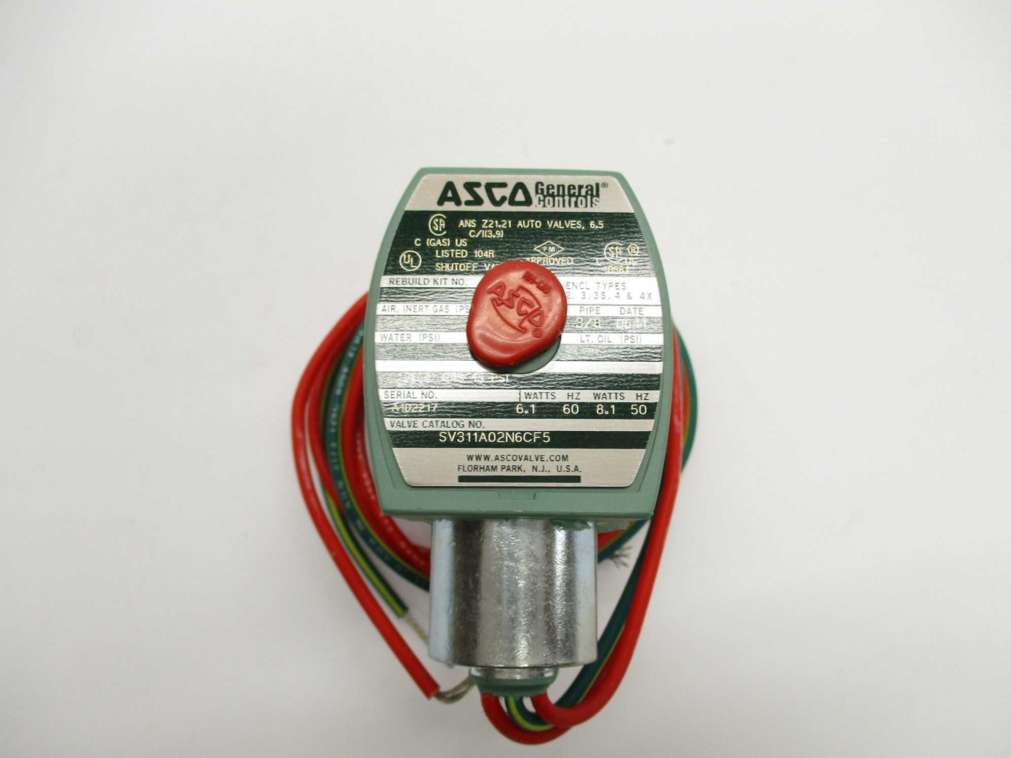 ASCO SV311A02N6CF5 120/60 110/50 NSMP