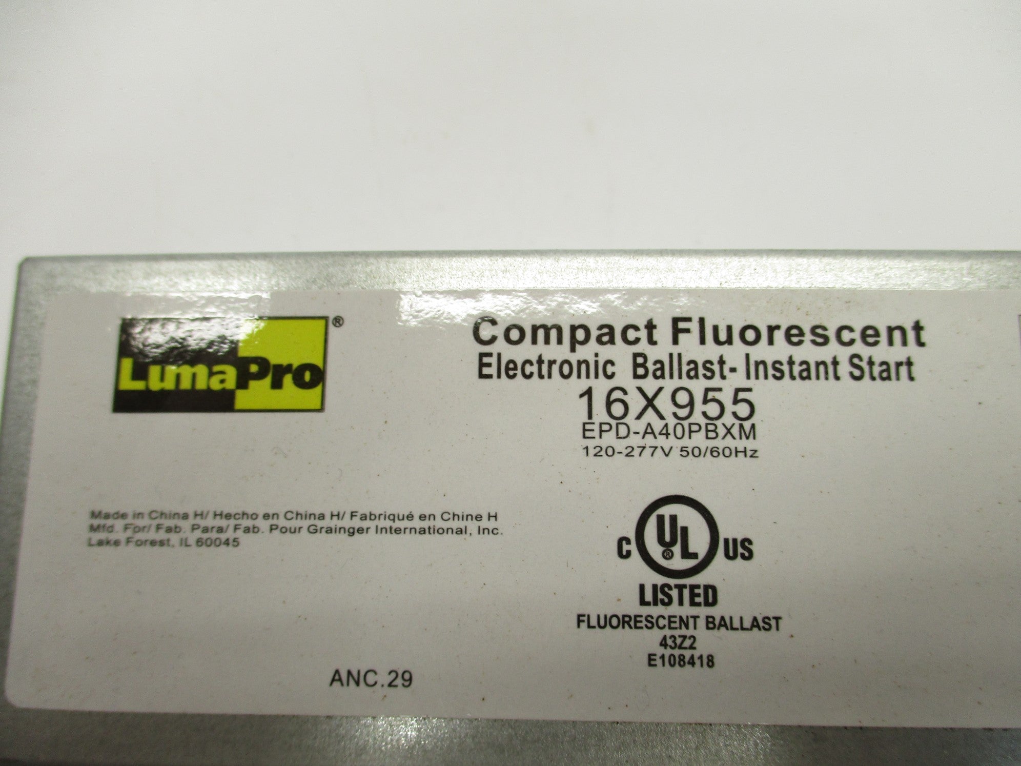 LUMAPRO EPD-A40PBXM 16X955 NSMP
