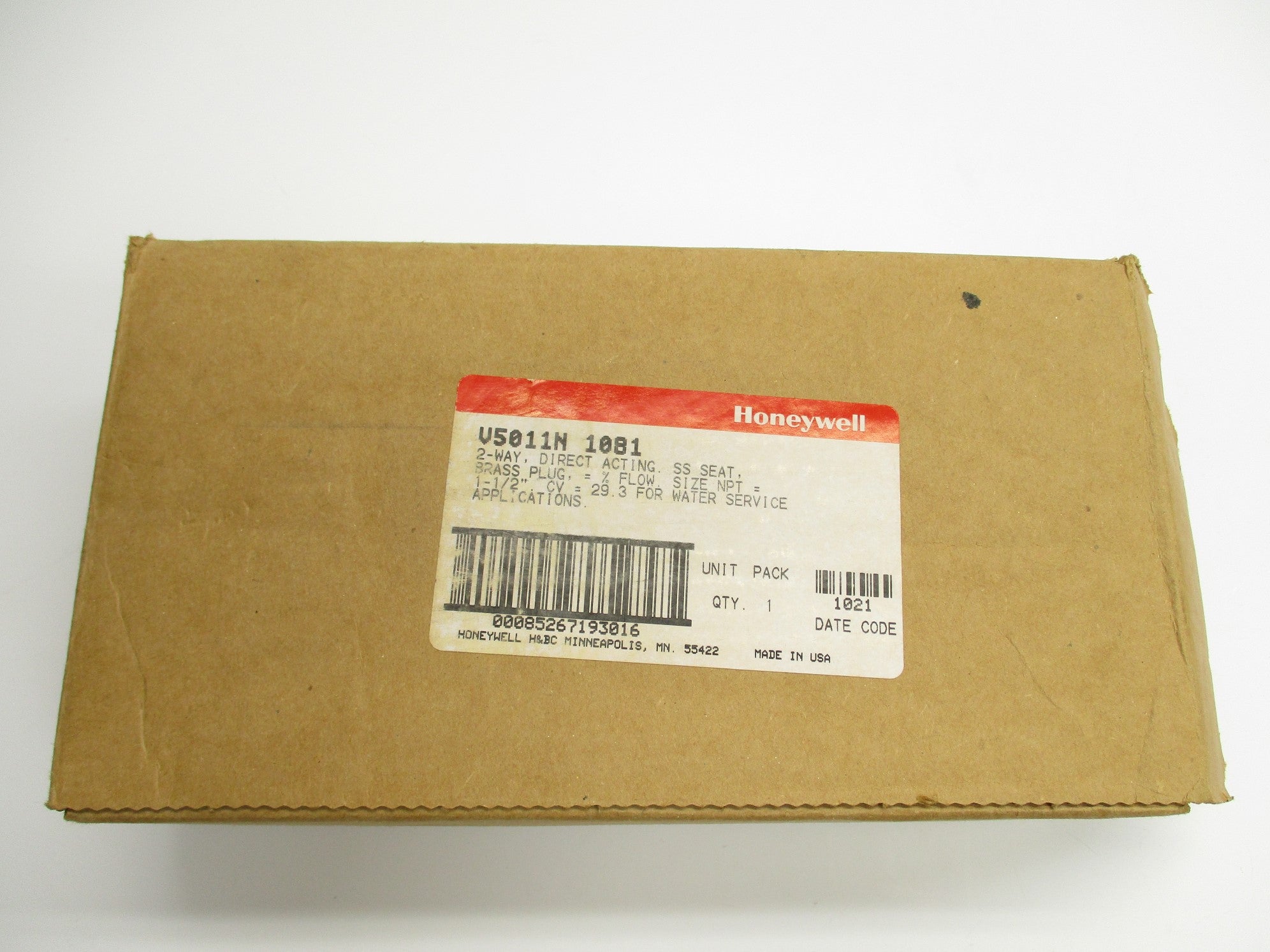 HONEYWELL V5011N1081 1-1/2" NSMP