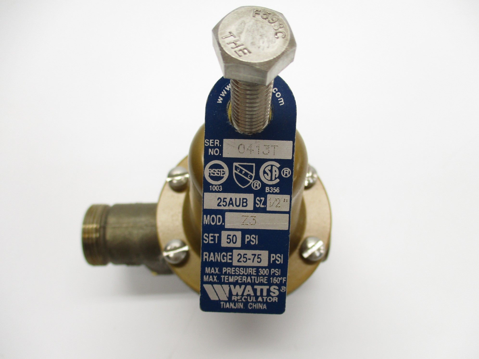 WATTS 1/2-25AUB-Z3 1/2" NSMP