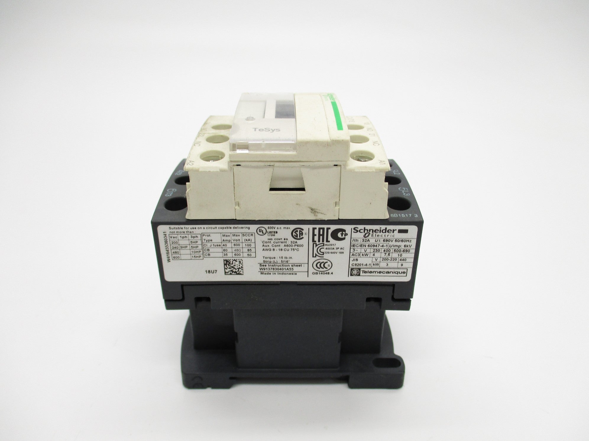 SCHNEIDER LC1D18U7 230/240V NSNP