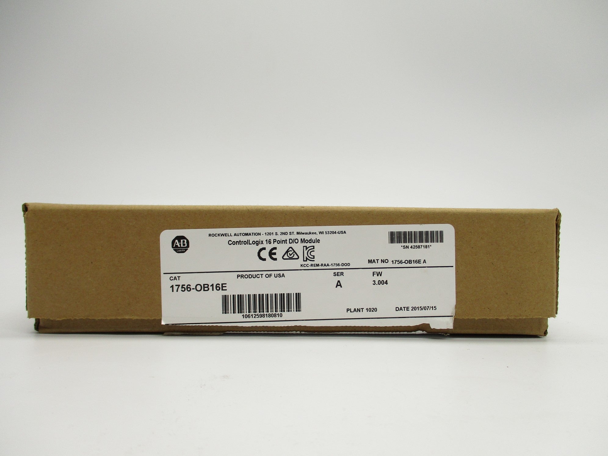 ALLEN BRADLEY 1756-OB16E SER. A F/W 3.004 NSMP