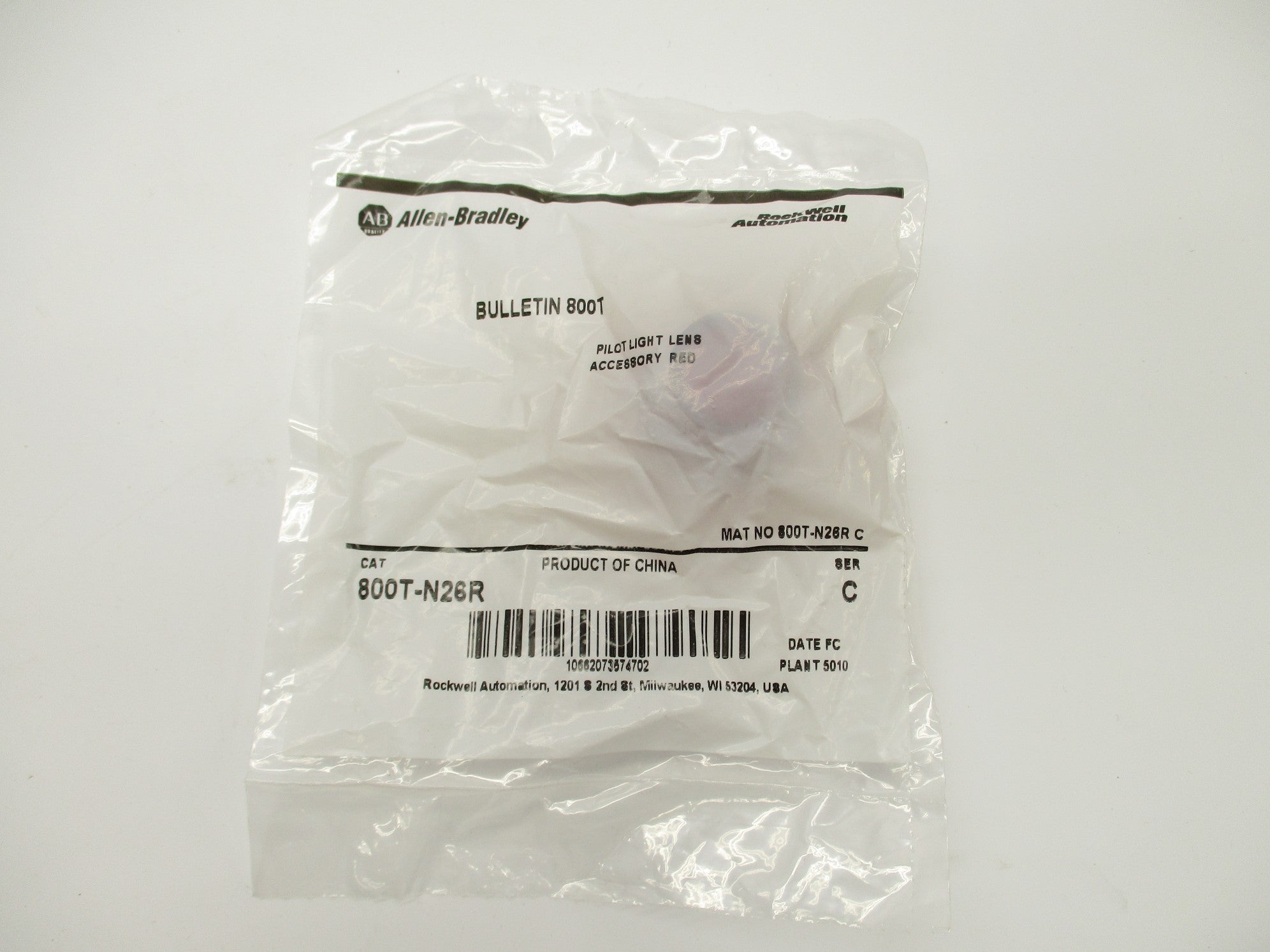 ALLEN BRADLEY 800T-N26R SER. C NSMP