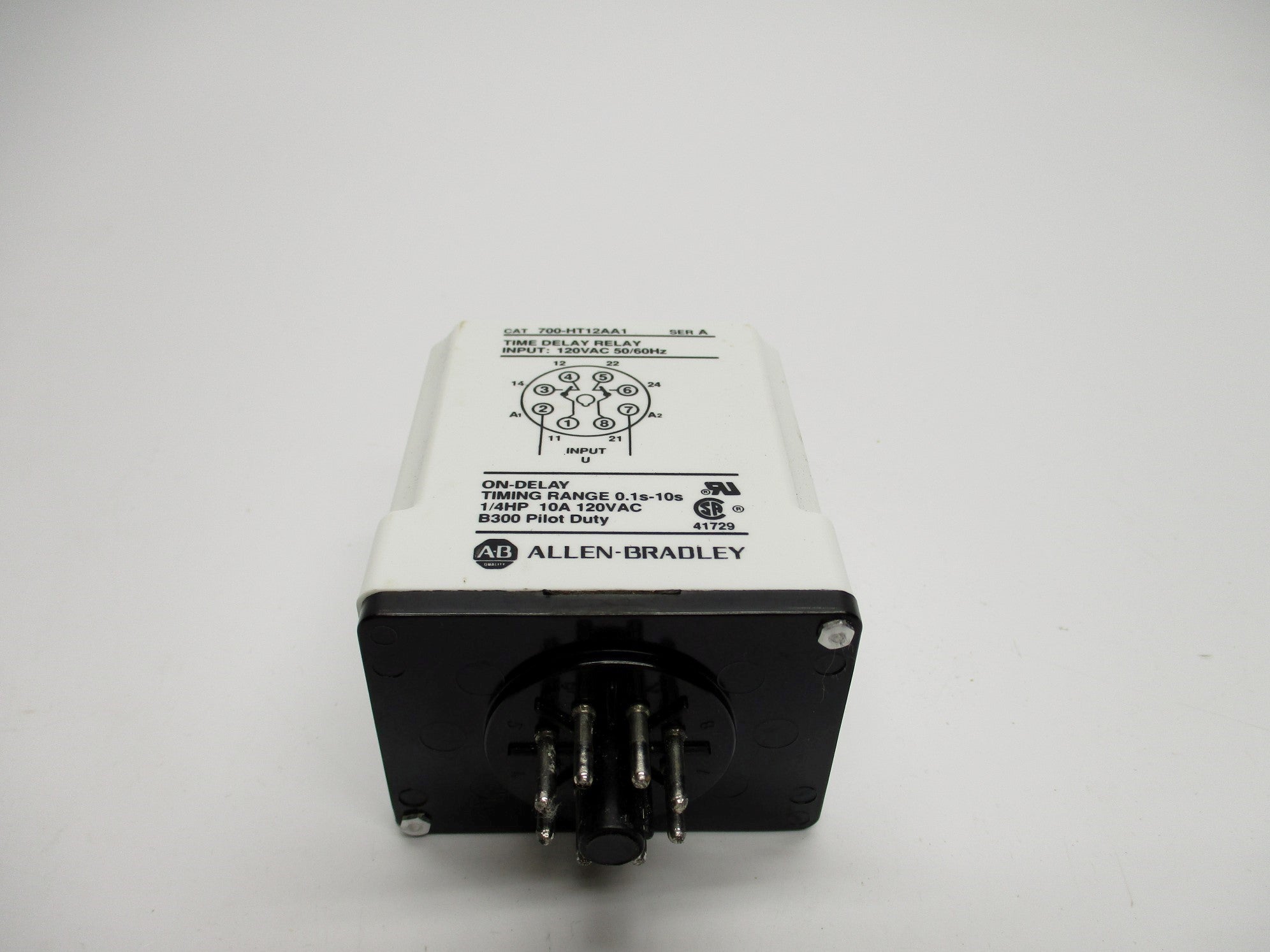 INDUSTRIAL SPARE PART 700-HT12AA1 SER. A 120VAC 10A 0.1-10S (BK/YL) NSMP