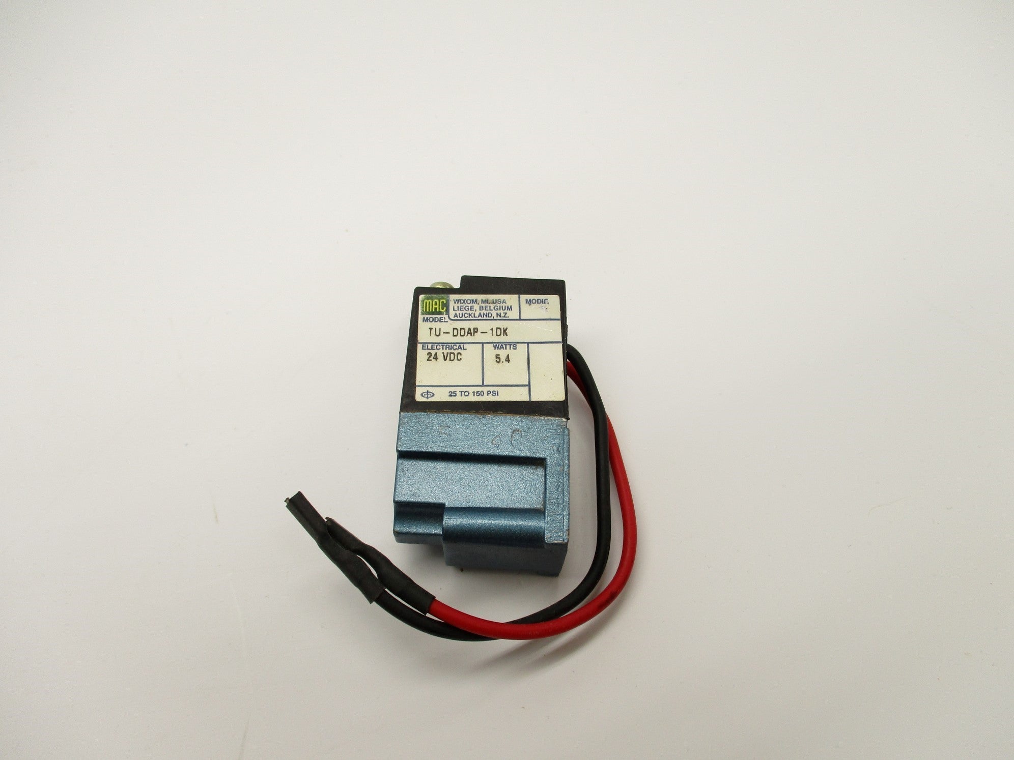 MAC TU-DDAP-1DK 24VDC 25-150PSI NSNP