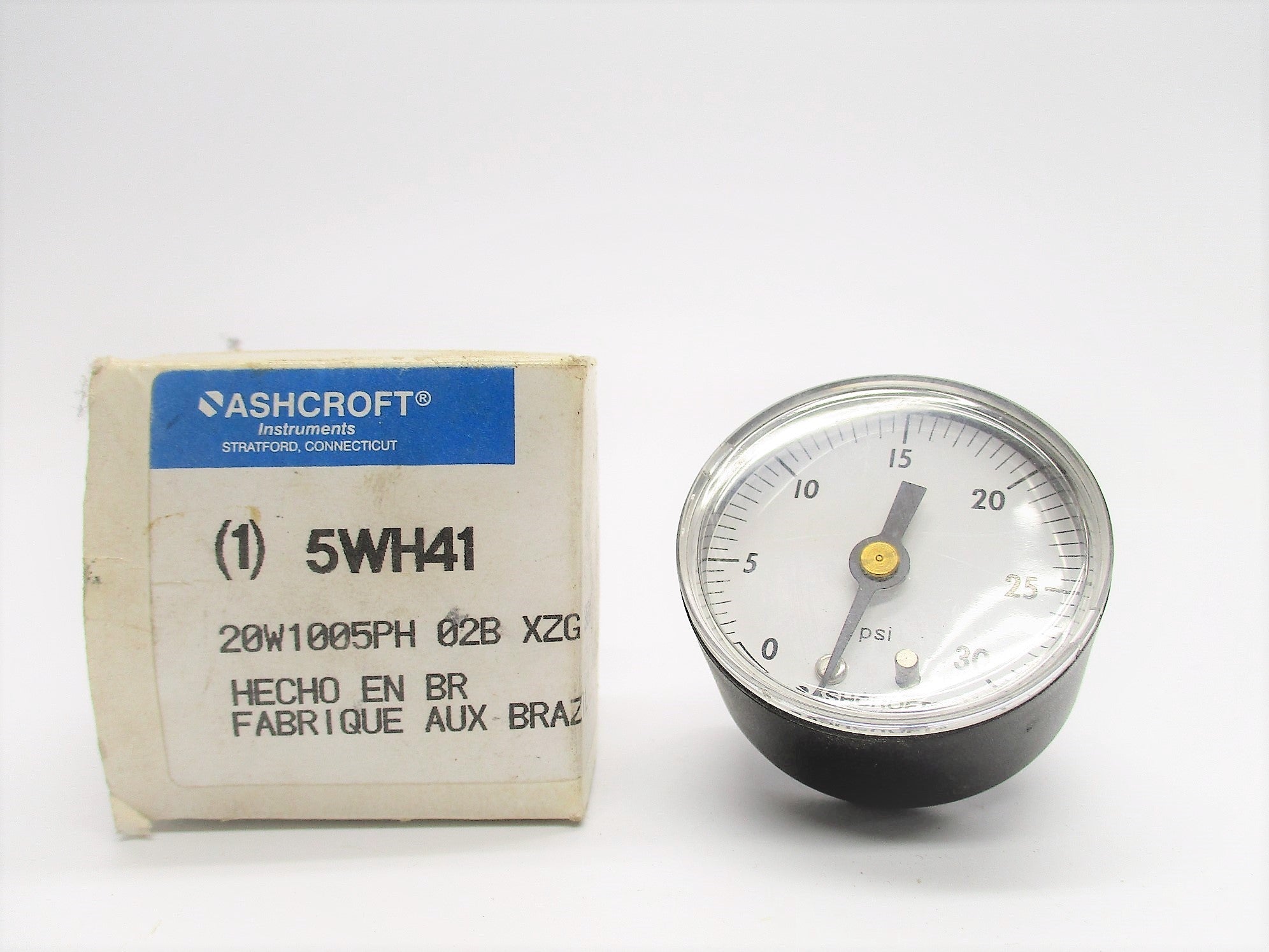 ASHCROFT 20W1005PH 02B XZG 30# 5WH41 0-30PSI NSMP