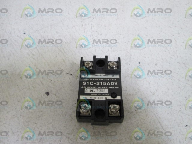 JEL SYSTEM CO.  AC SOLID STATE RELAY S1C-215ADV *NEW NO BOX*