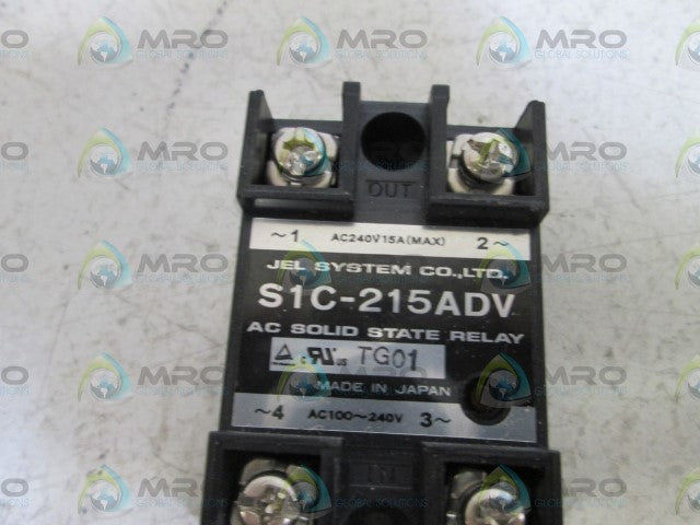 JEL SYSTEM CO.  AC SOLID STATE RELAY S1C-215ADV *NEW NO BOX*