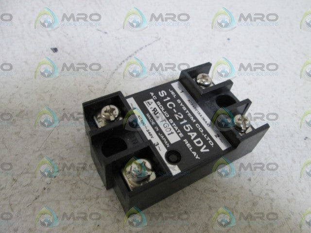 JEL SYSTEM CO.  AC SOLID STATE RELAY S1C-215ADV *NEW NO BOX*