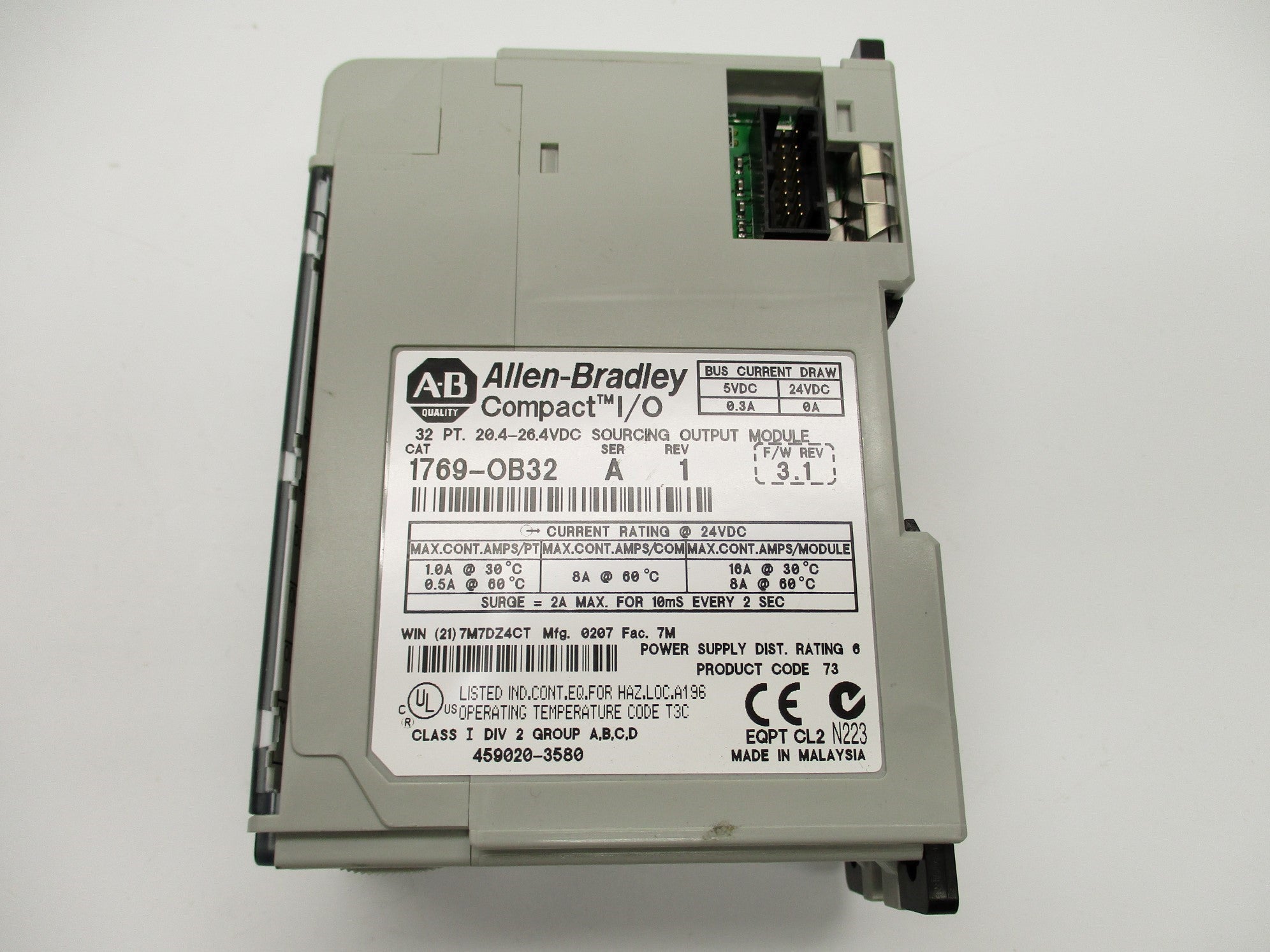 ALLEN BRADLEY 1769-OB32 SER. A F/W 3.1 (NO TERMINAL) NSNP