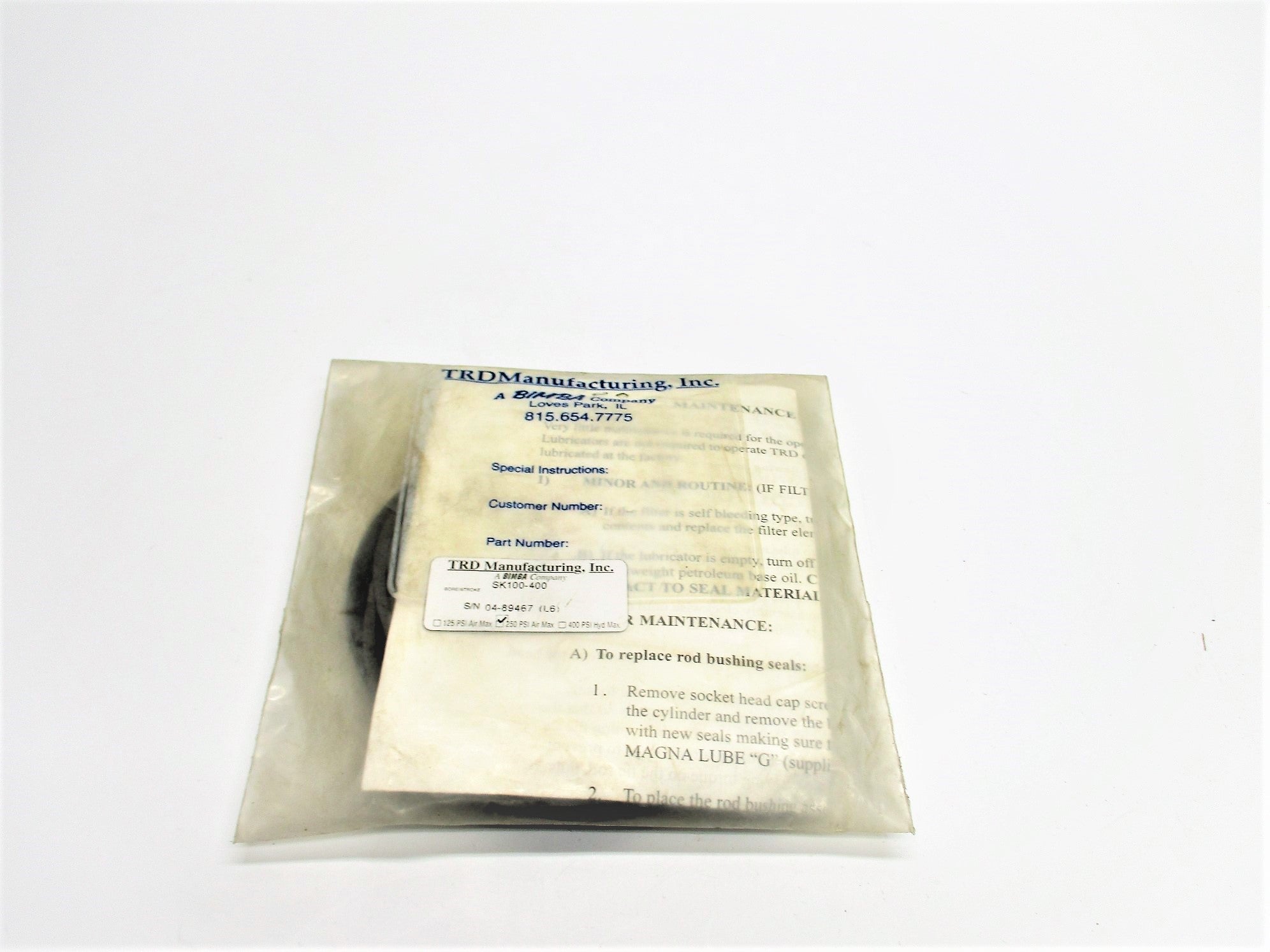 TRD MANUFACTURING SK100-400 NSMP