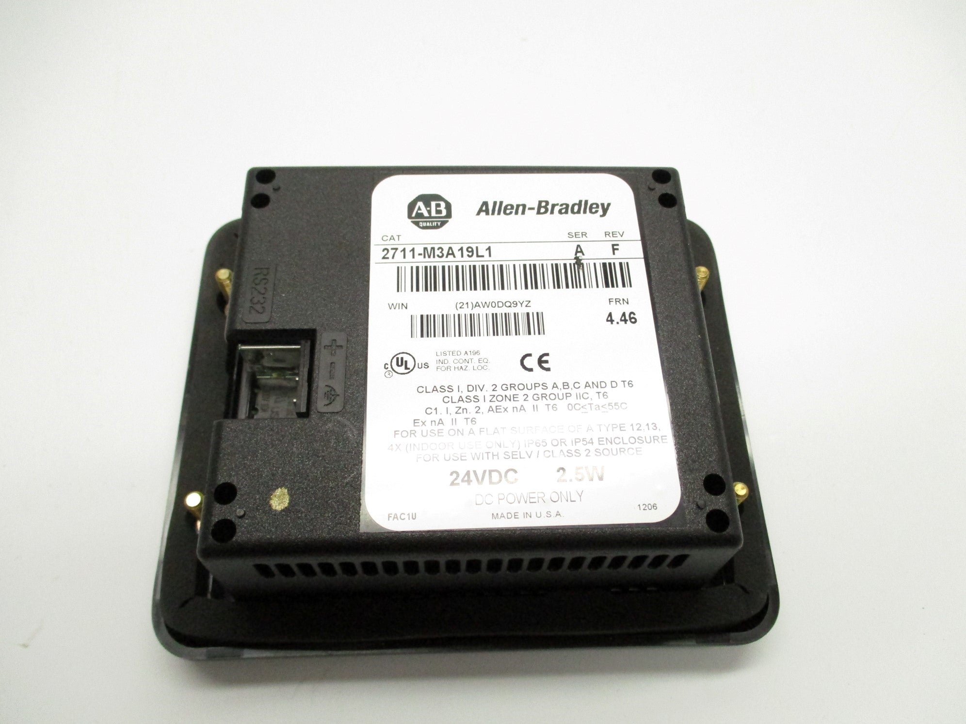 INDUSTRIAL SPARE PART 2711-M3A19L1 SER. A F/W 4.46 NSMP