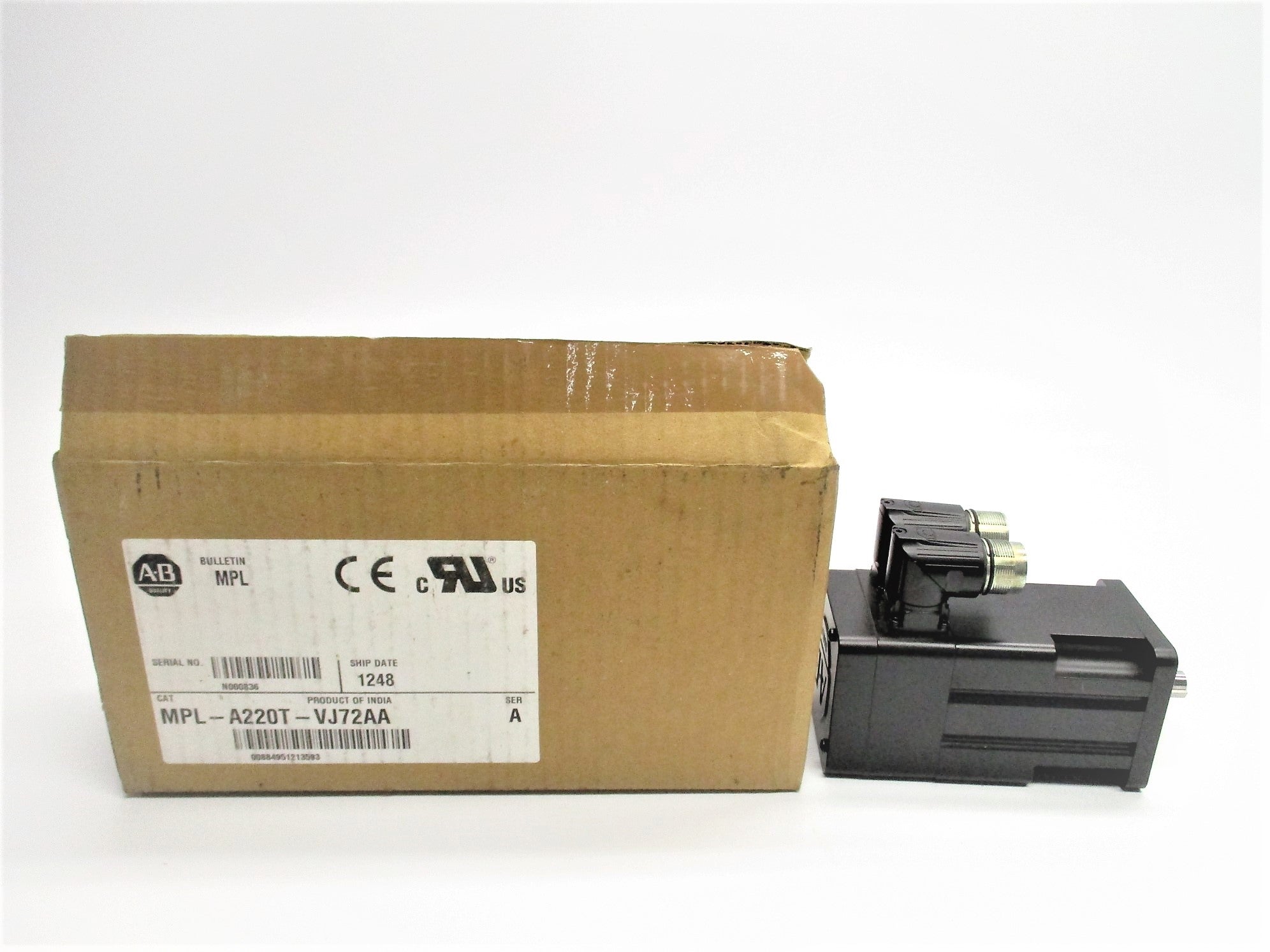 ALLEN BRADLEY MPL-A220T-VJ72AA SER. A (BR/WH) NSMP